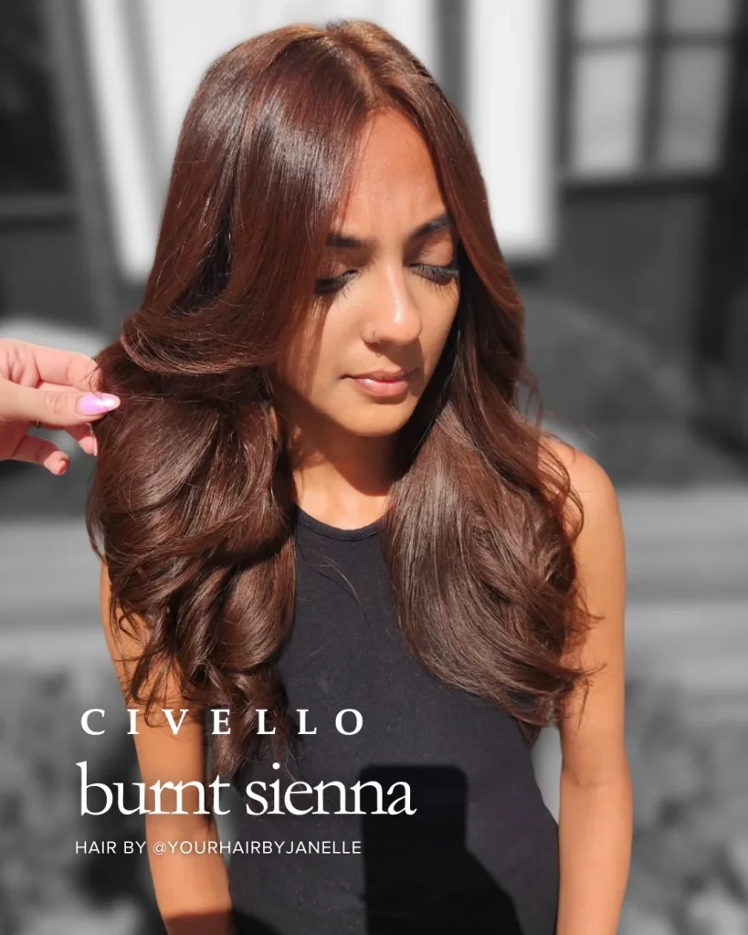 Salon Summer Burnt Sienna Hair Color Ideas for 2026
