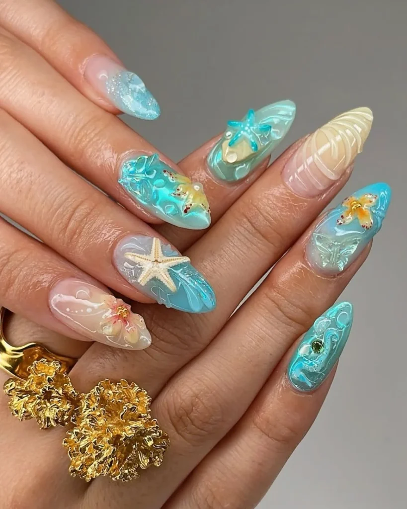 Summer Beach Nails 2026: 24 Tropical & Coastal Nail Ideas for the Perfect Summer Manicure