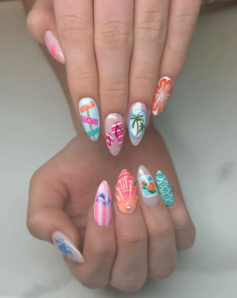 Summer Beach Nails 2026: 24 Tropical & Coastal Nail Ideas for the Perfect Summer Manicure