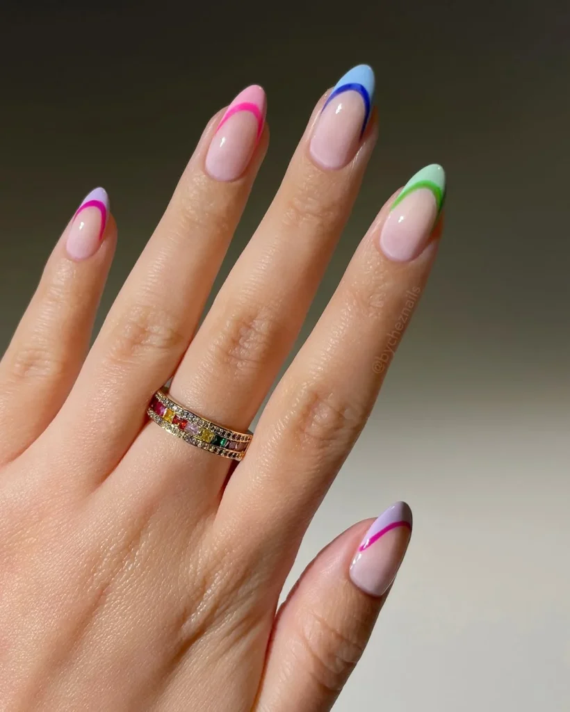 Summer French Tip Nails 2026:  Chic Ideas for Almond, Square & Colourful Nails