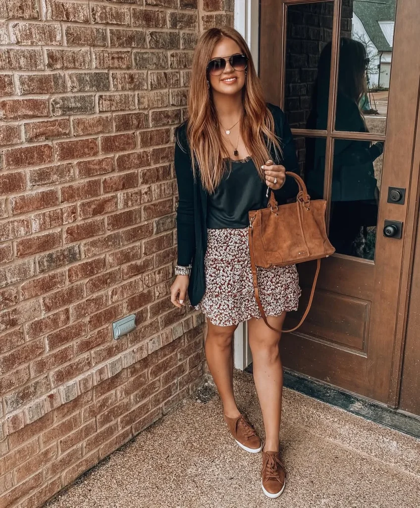 25 Fall Skirt And Sneakers Outfits 2026 That Make Casual Style Look Effortlessly Chic