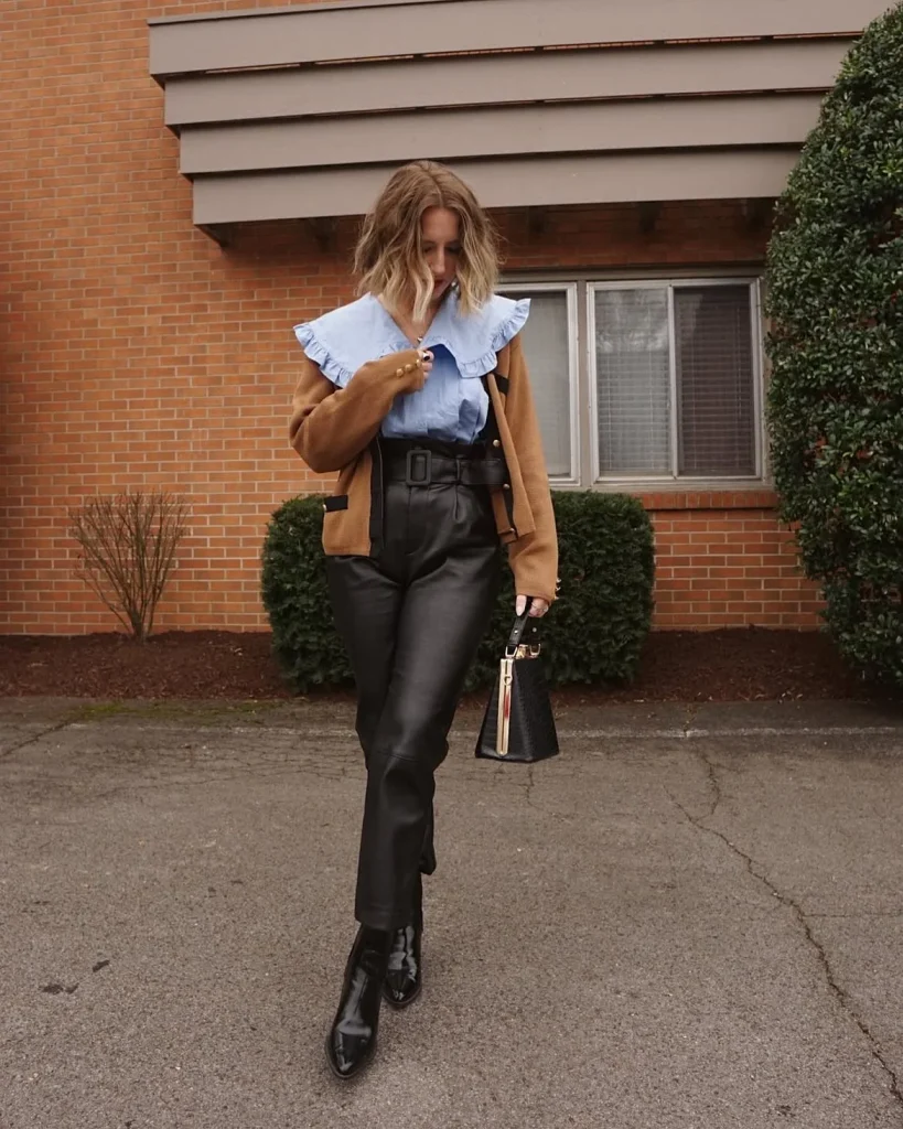 25 Fall Outfits With Leather Pants 2026 That Make Every Autumn Look Effortlessly Chic