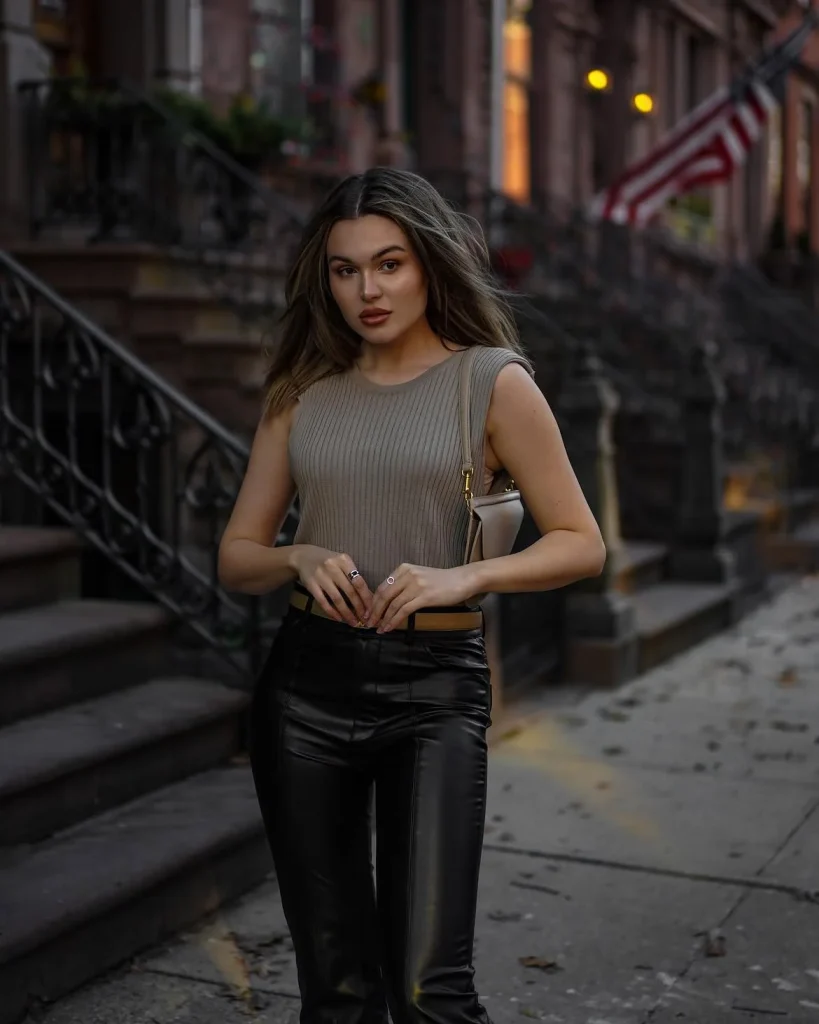25 Fall Outfits With Leather Pants 2026 That Make Every Autumn Look Effortlessly Chic