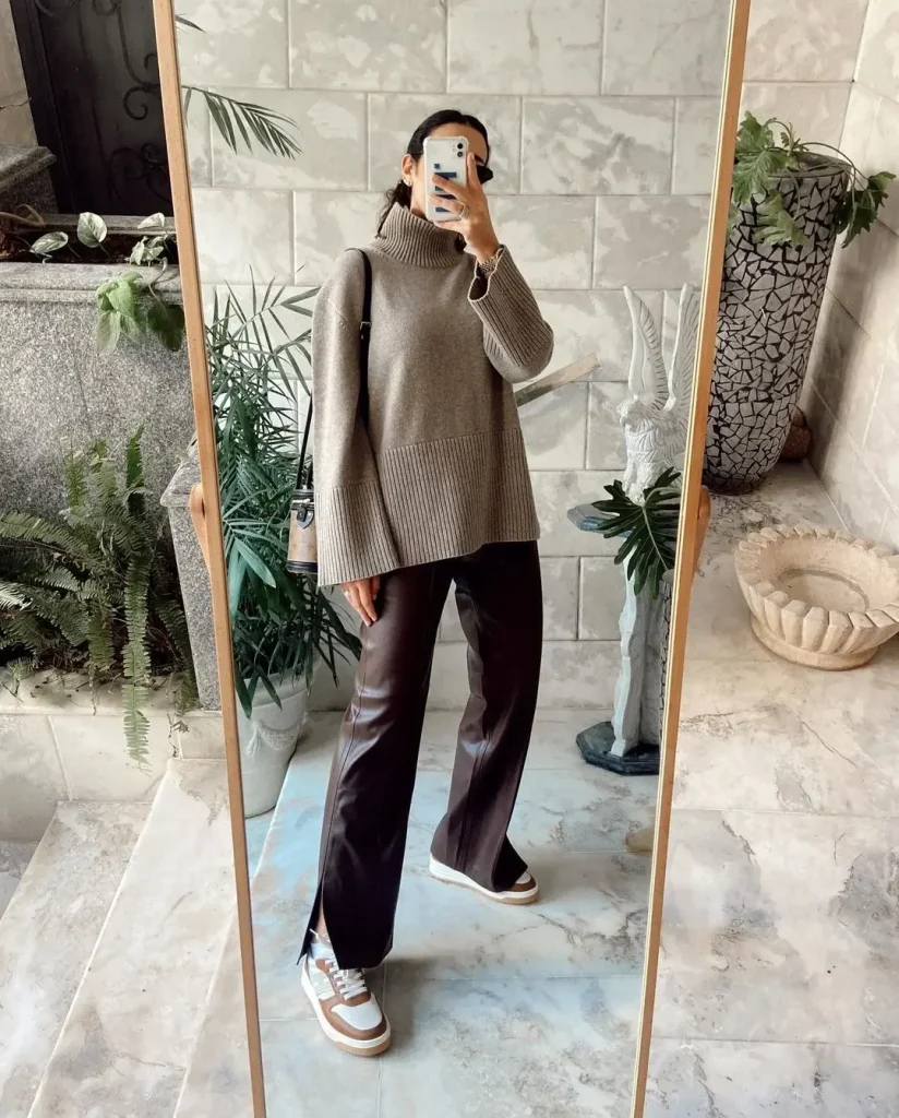 25 Fall Outfits With Leather Pants 2026 That Make Every Autumn Look Effortlessly Chic