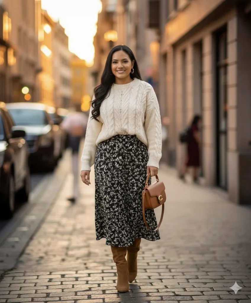 Midi Skirt Fall Outfit 2026: 25 Chic & Effortless Looks You'll Want to Wear All Season