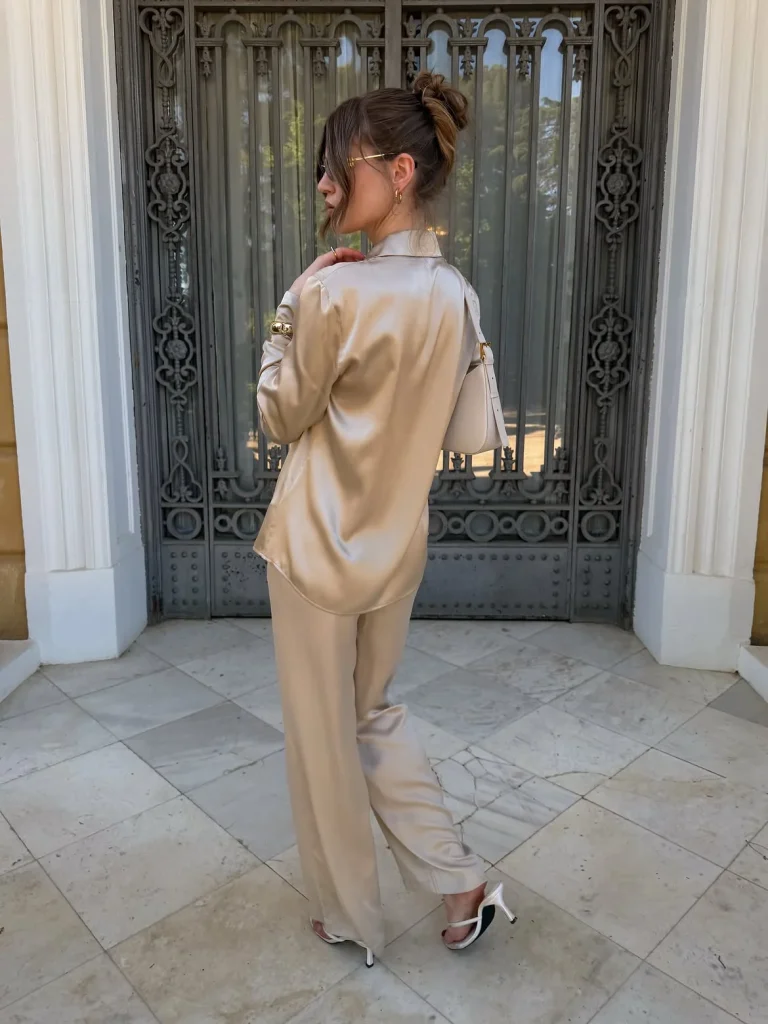 Silk Long Sleeve Blouse Outfit Fall 2026:  Elegant Outfit Ideas for Every Occasion