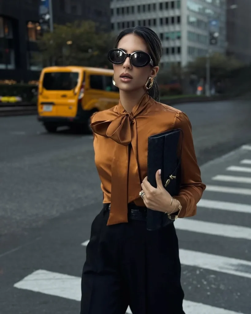 Silk Long Sleeve Blouse Outfit Fall 2026:  Elegant Outfit Ideas for Every Occasion