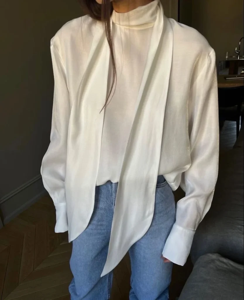 Silk Long Sleeve Blouse Outfit Fall 2026:  Elegant Outfit Ideas for Every Occasion