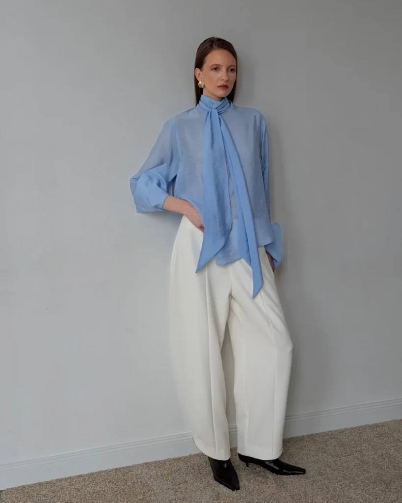 Silk Long Sleeve Blouse Outfit Fall 2026:  Elegant Outfit Ideas for Every Occasion