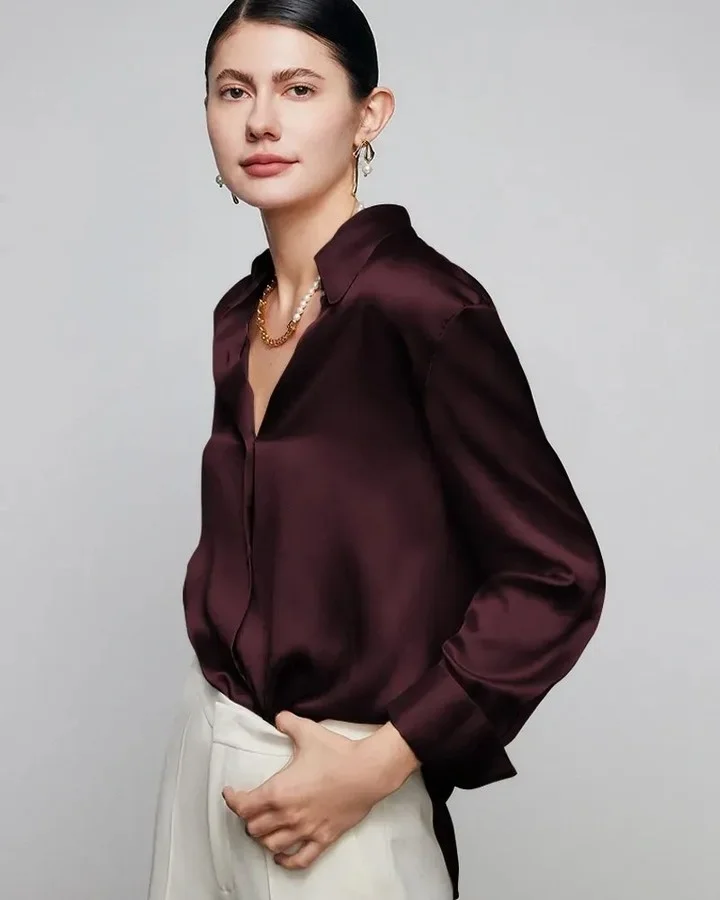 Silk Long Sleeve Blouse Outfit Fall 2026:  Elegant Outfit Ideas for Every Occasion