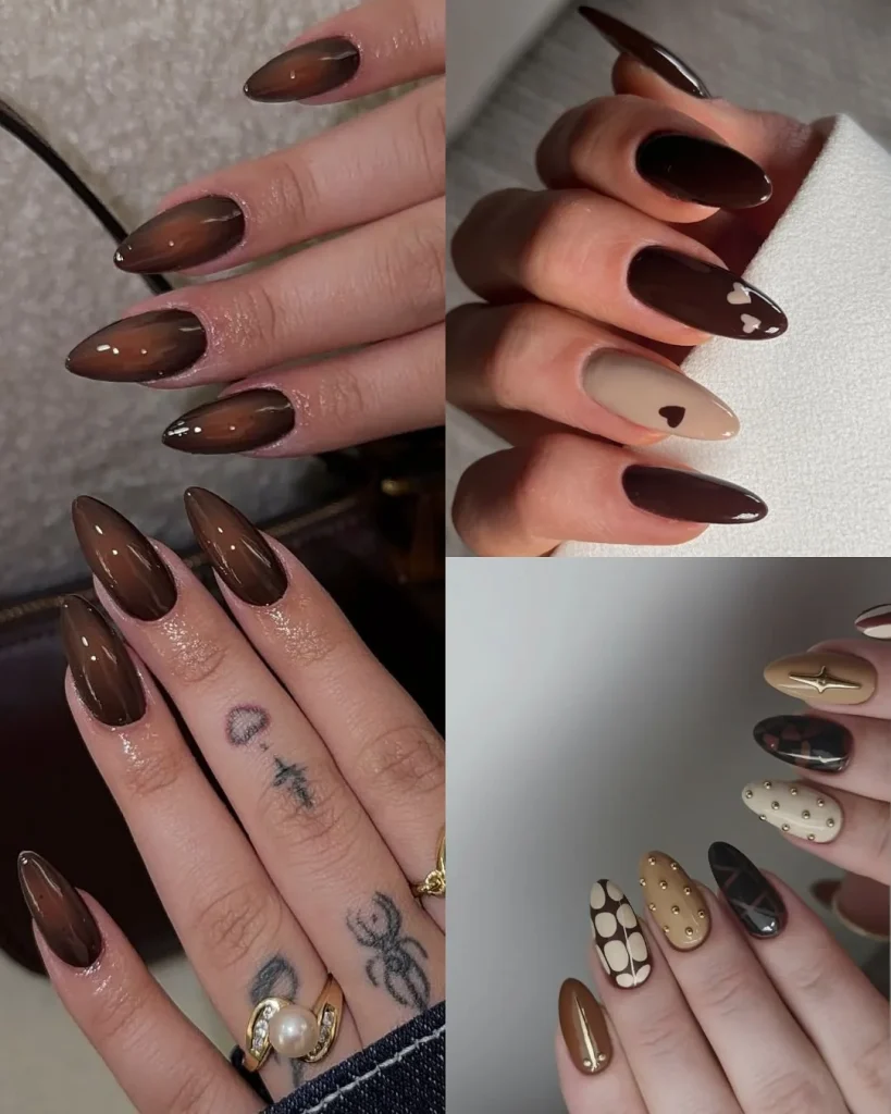 Brown Fall Nails: 26 Cozy & Chic Manicure Ideas to Try in 2026